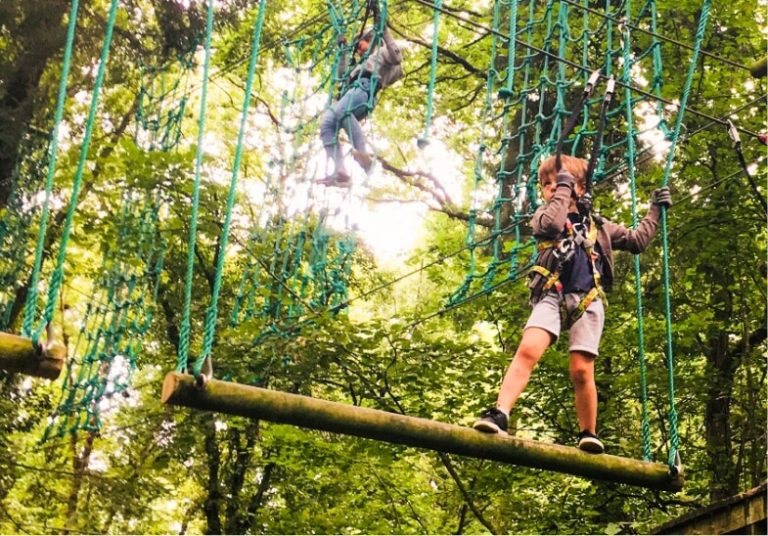 enfants sur le parcours